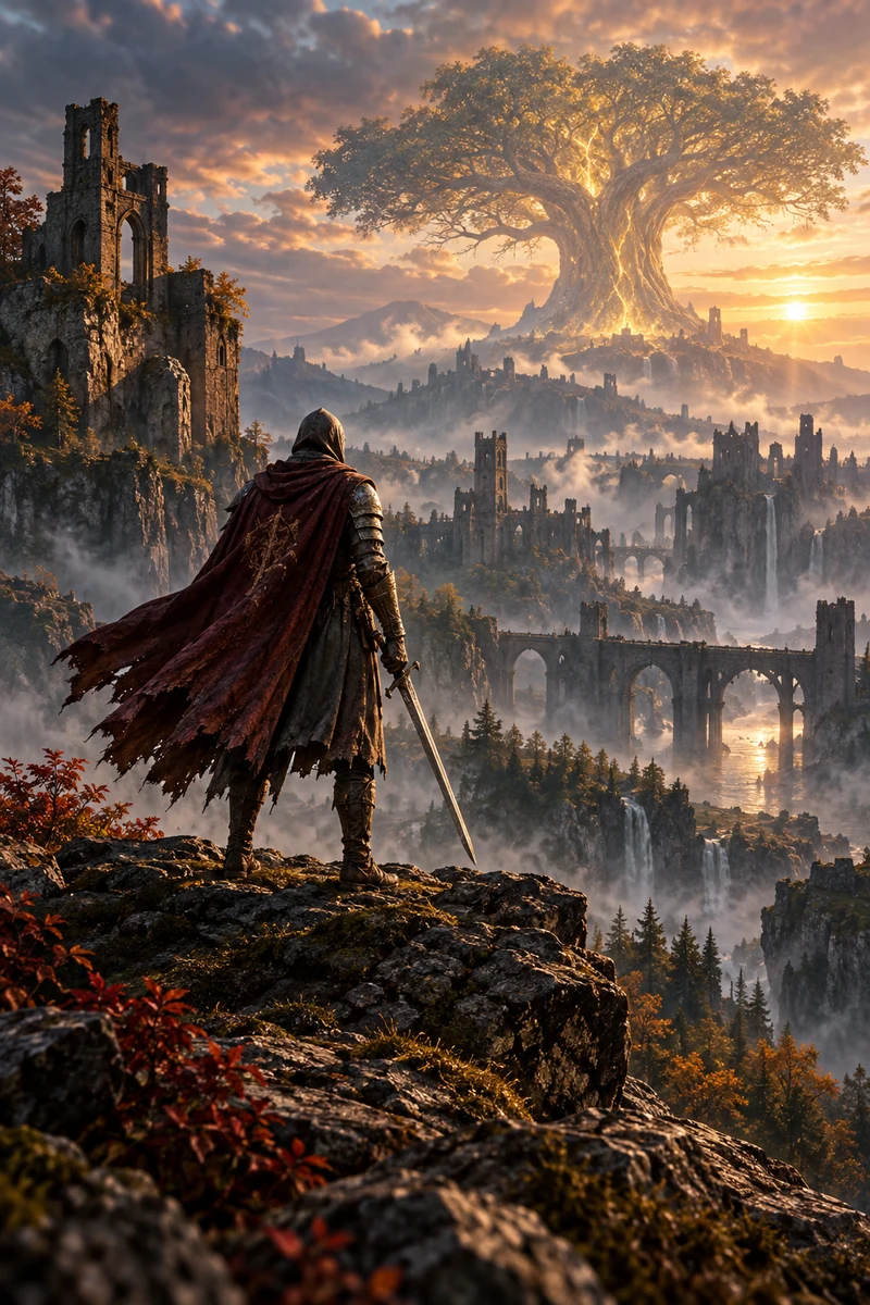 Original concept illustration inspired by Elden Ring